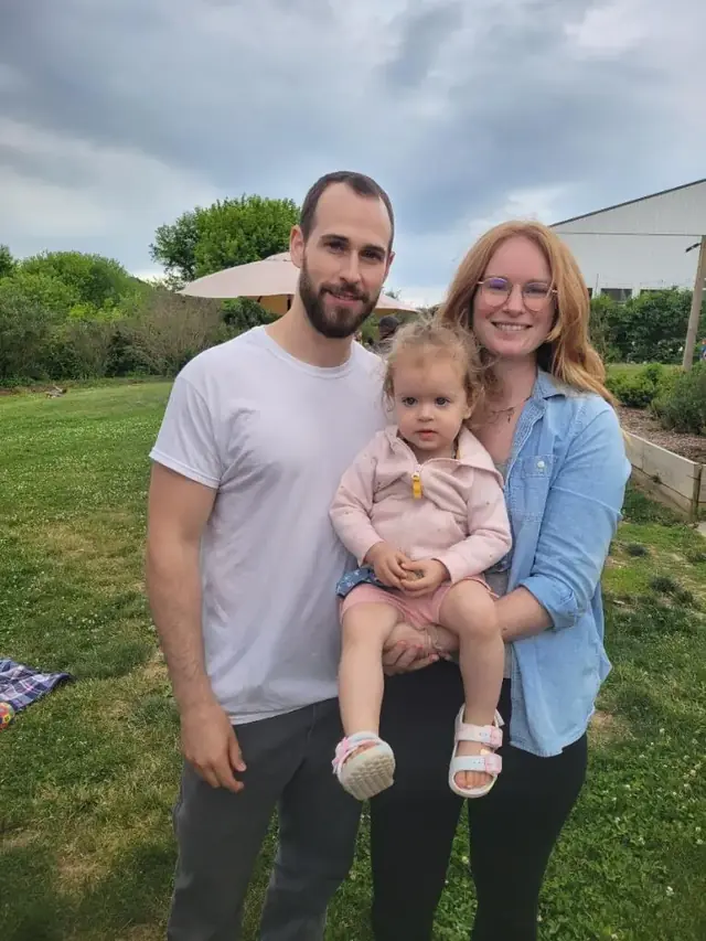 Sean and Juanita with their daughter