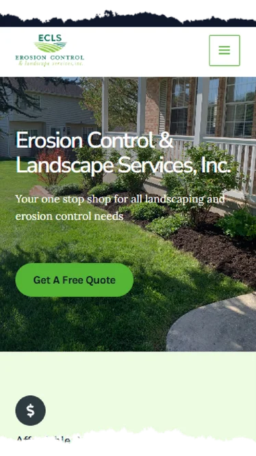 ECLS Erosion Control & Landscape Services website