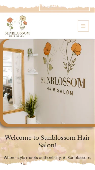 Sunblossom Hair Salon website
